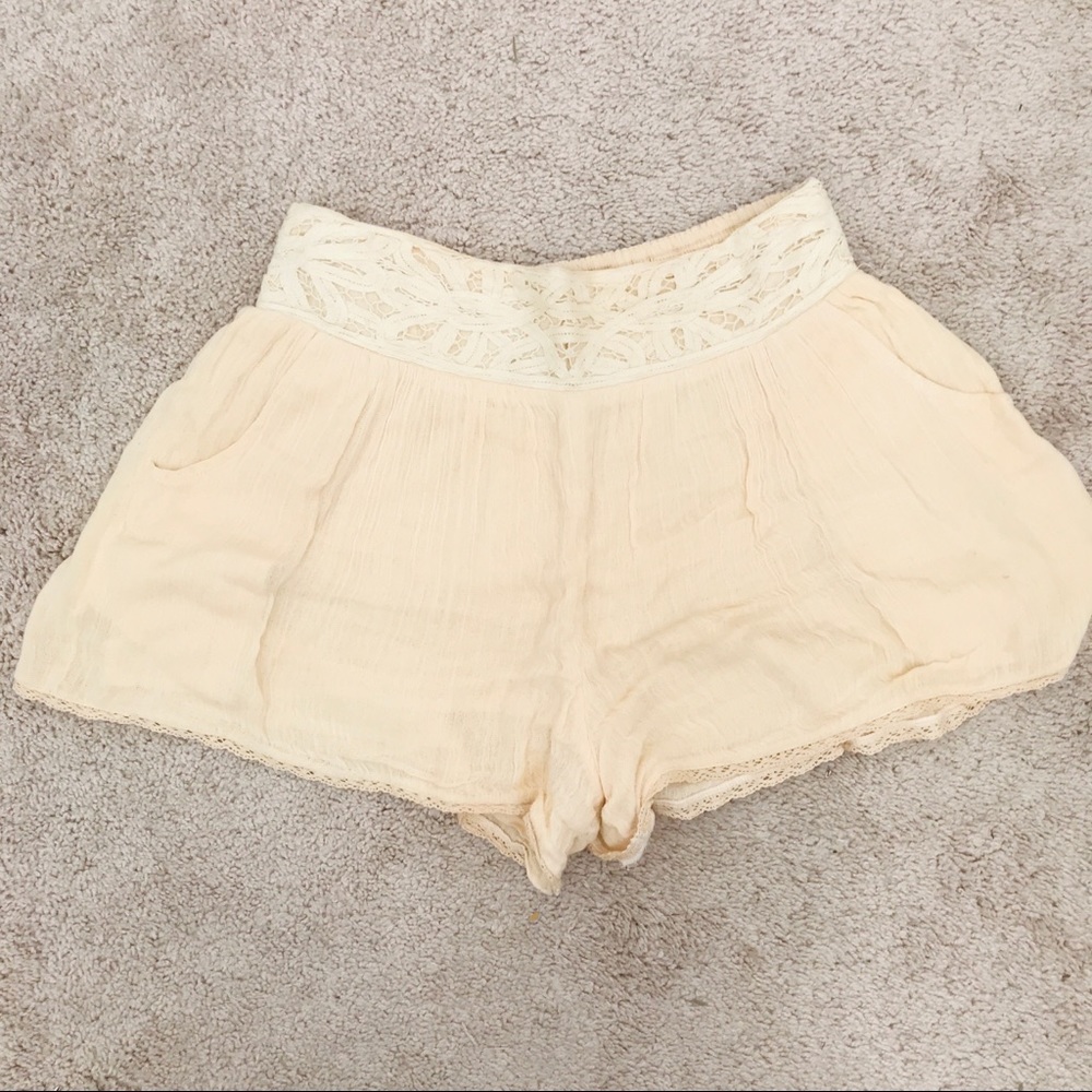 Free People Peach beach shorts